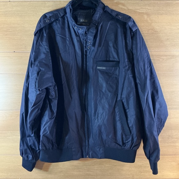 Members Only Other - Members Only Black Men’s Large Zip Bomber Jacket